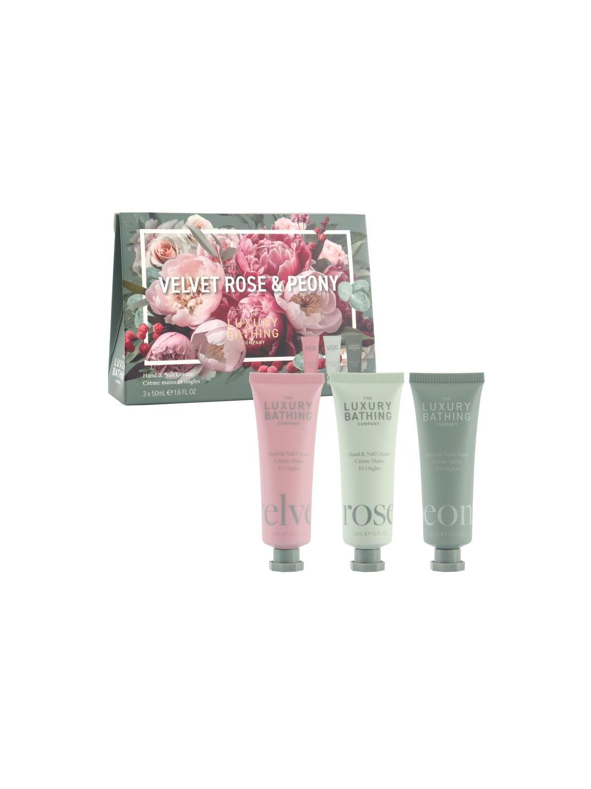 The Luxury Bathing Co Velvet Rose & Peony - Tranquil Trio